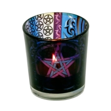 LÕPUMÜÜK! Küünla klaas "Pentagramm" 6x5 cm, kuumakindel	