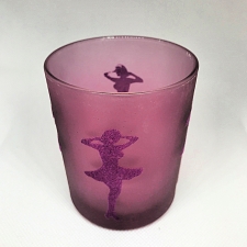 VIIMASED! Küünla klaas "Merilyn Monroe" 6x5 cm, lilla figuur lillal,  kuumakindel