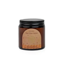 Sojaküünal klaasis "Leia endas tasakaal" patchouli,  245g klaasist purgis, kaanega 15 tundi