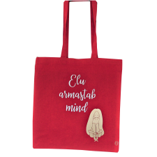 Poekott ELU ARMASTAB MIND 38x42cm 100% puuvill