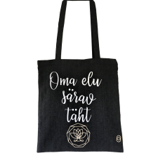 VIIMANE! Poekott OMA ELU SÄRAV TÄHT Premium tumehall 38x42cm 100% puuvill