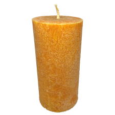 OTSAS! Naturaalne küünal "Apelsin" 12x6 cm steariinist, silindrikujuline, lõhnastatud