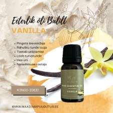 100% naturaalne kõrgeima kvaliteediga eeterlik õli VANILLA 10ml