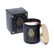  JAA, see on UUS! Sooviküünal punase jasperiga kuldse kaanega klaasis "HEA ÕNN" 9x7cm, patculi ja apelsin, kinkekarp kullaga, 50 tundi,