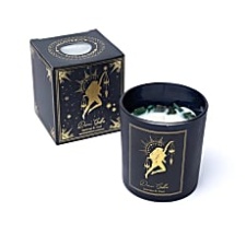 OTSAS! Sooviküünal rohelise nefriidiga klaasis "TAEVALIK JUMALANNA" 8x7cm, jasmiin ja ouch, kinkekarp kullaga, 20 tundi