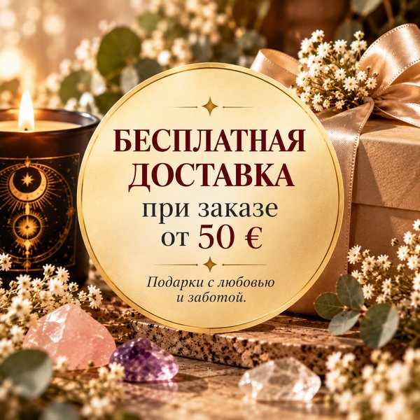 Бесплатная доставка при заказе от 50 €